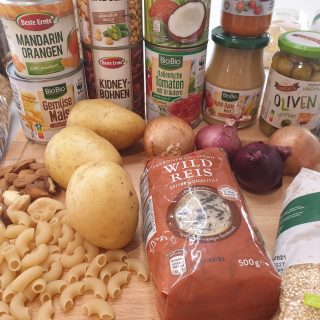 Lebensmittel aus der Vorratskammer